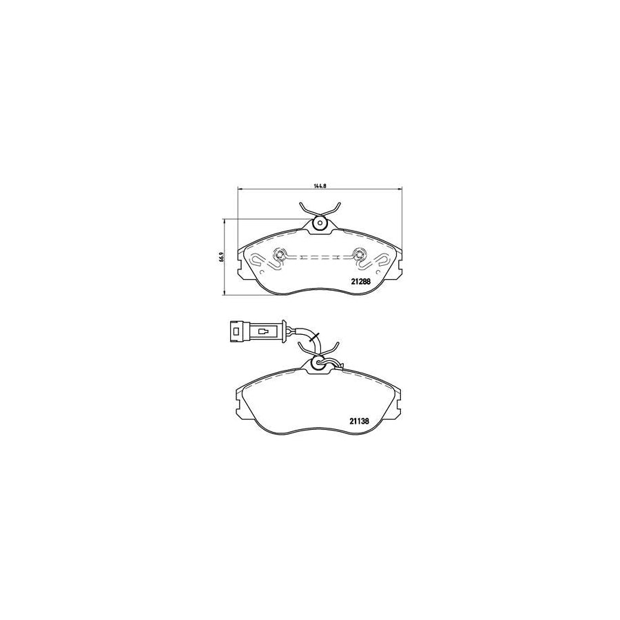 Brembo P 85 018 Brake Pad Set With Brake Caliper Screws