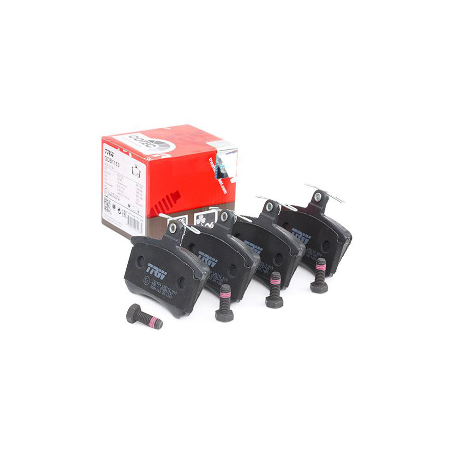 TRW Cotec Gdb1163 Brake Pad Set Not Prepared For Wear Indicator With Brake Caliper Screws With Accessories