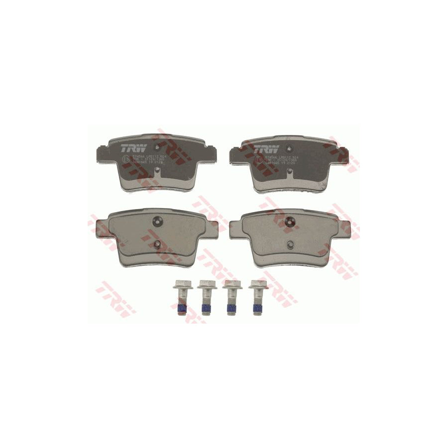 TRW Cotec Gdb1665 Brake Pad Set Not Prepared For Wear Indicator With Brake Caliper Screws With Accessories