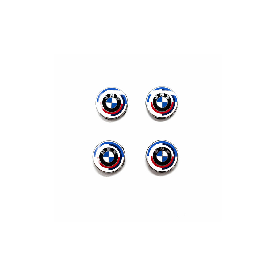 Genuine BMW F40 F90 G20 G30 112mm 50th Anniversary Centre Wheel Cap Set (Inc. M135ix, M340i, M5 & M8)