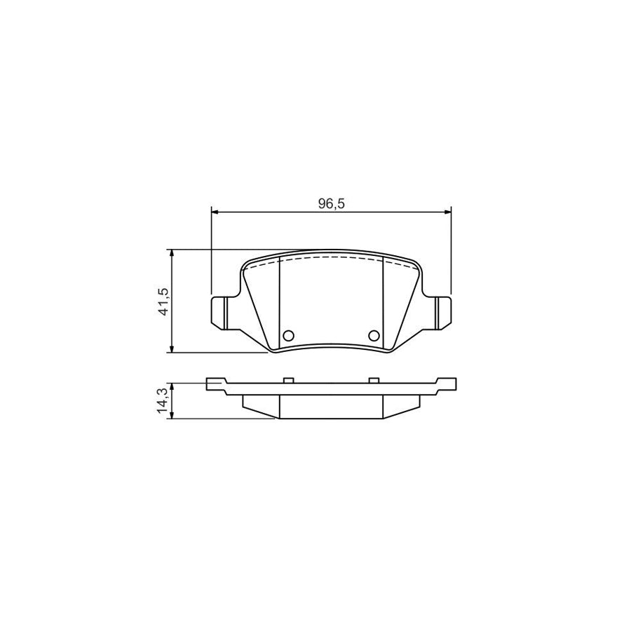 Bosch 0986494569 Brake Pad Set BP1490