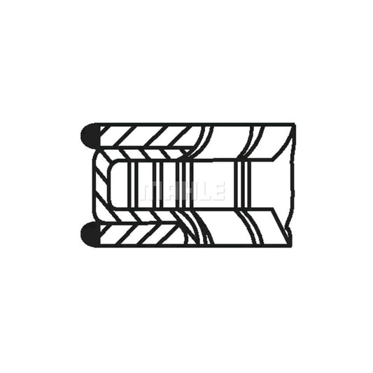 MAHLE ORIGINAL 001 12 N2 Piston Ring Kit Cyl.Bore: 83,7mm