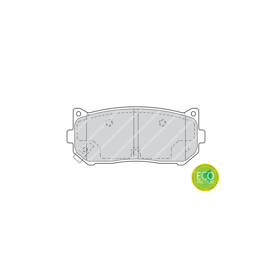 Ferodo Premier Eco Friction Fdb1569 Brake Pad Set With Acoustic Wear Warning Without Accessories