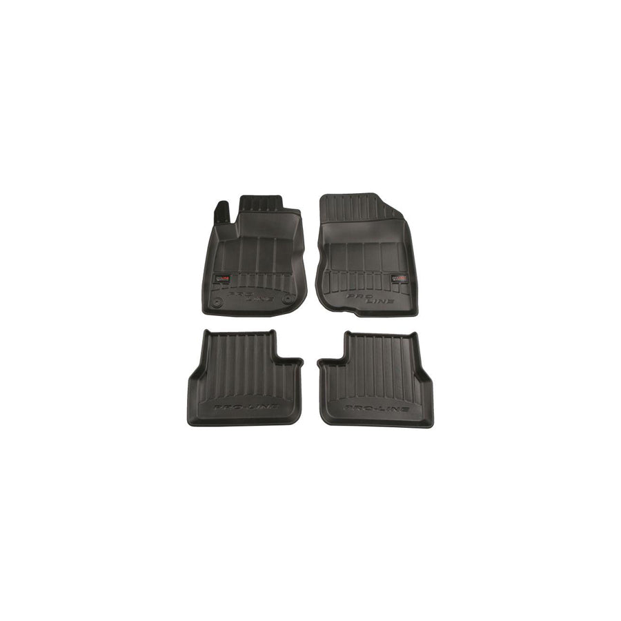 FROGUM Tailored 3D408753 Floor mat set for PEUGEOT 208 I Hatchback (CA_, CC_) Elastomer, Front and Rear, Quantity: 4, Black, (LHD)