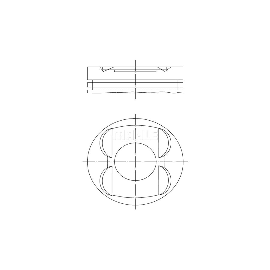 MAHLE ORIGINAL 001 14 00 Piston 89,9 mm