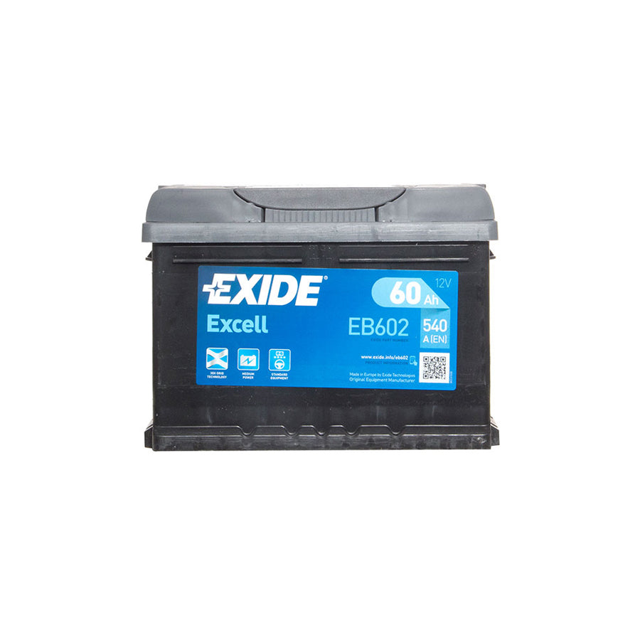 Exide Excell 075 Car Battery - 3 Year Guarantee