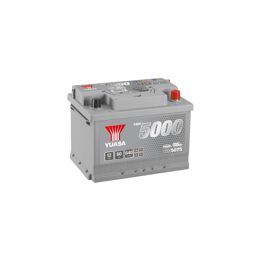 Yuasa YBX5075 12v 60Ah Silver High Performance SMF Battery