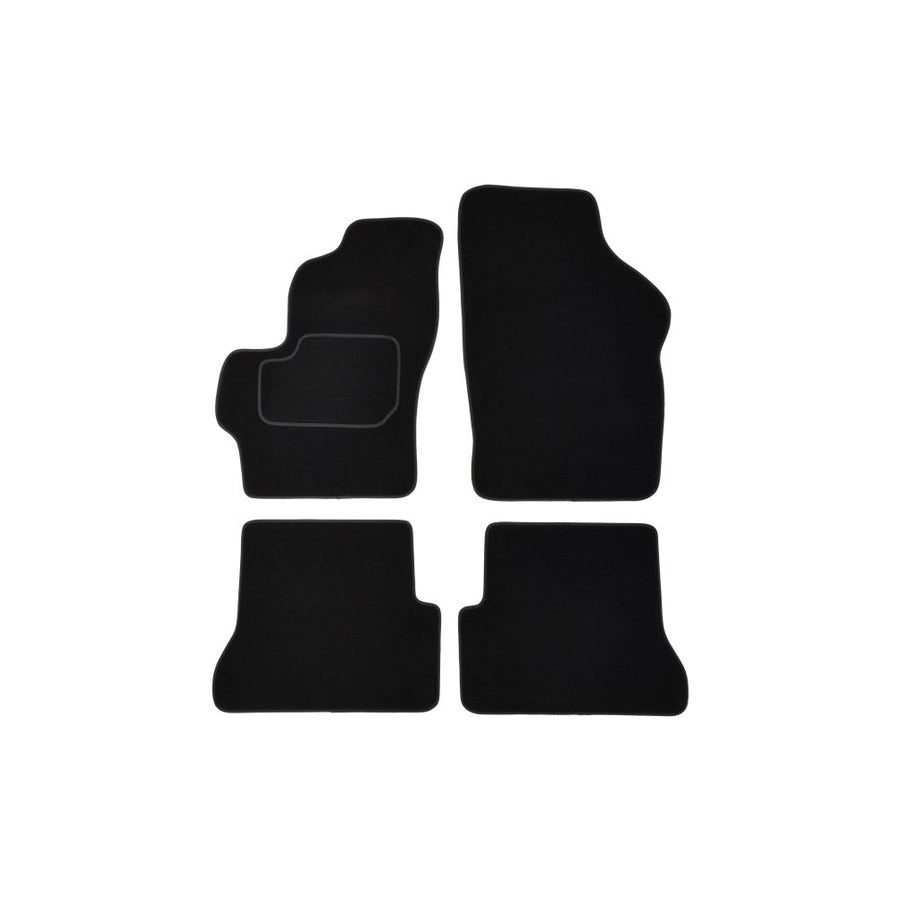 MAMMOOTH A041 MAZ25 PRM 01 Floor mat set for MAZDA 3 Hatchback (BK) Textile, Front and Rear, Quantity: 4, Black