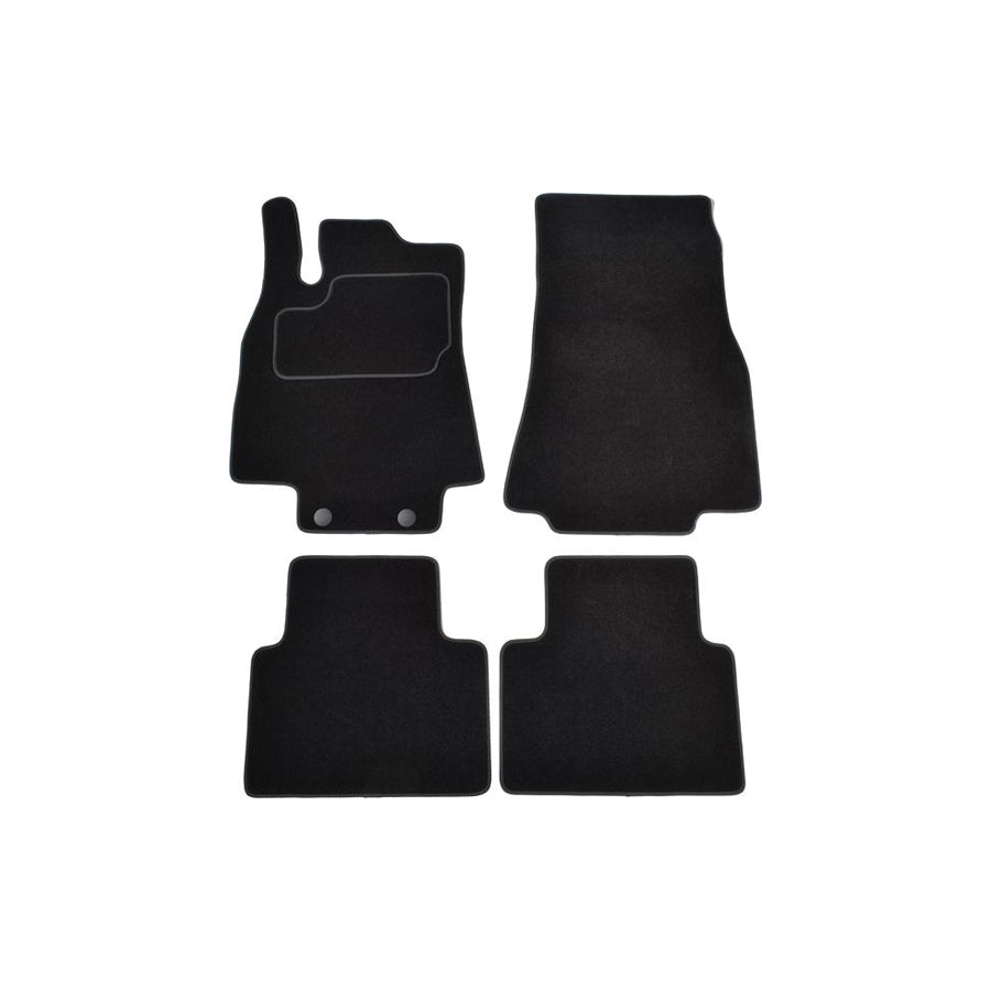 CUSTOPOL Tailored MER35S Floor mat set suitable for MERCEDES-BENZ A-Class (W169) Textile, Front and Rear, Quantity: 4, Grey