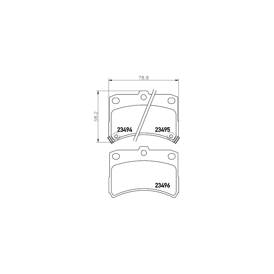 Hella 8DB 355 017 121 Brake Pad Set With Acoustic Wear Warning