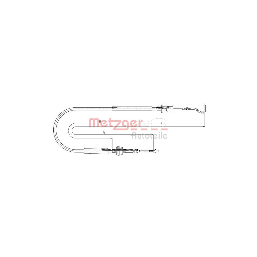 METZGER 11.0636 Throttle Cable for VW TRANSPORTER | Duco Car Parts UK Car Parts