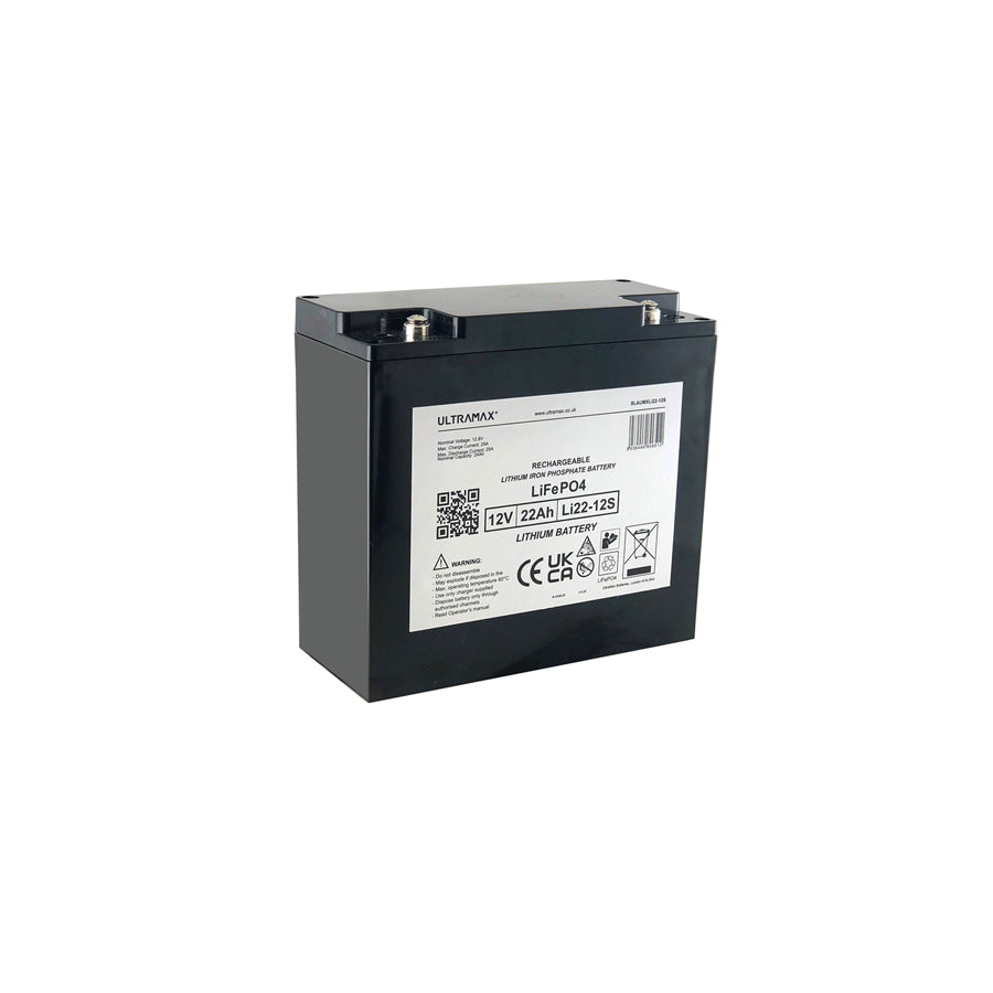 Ultramax Lithium 22AMP LiFePO4 Battery