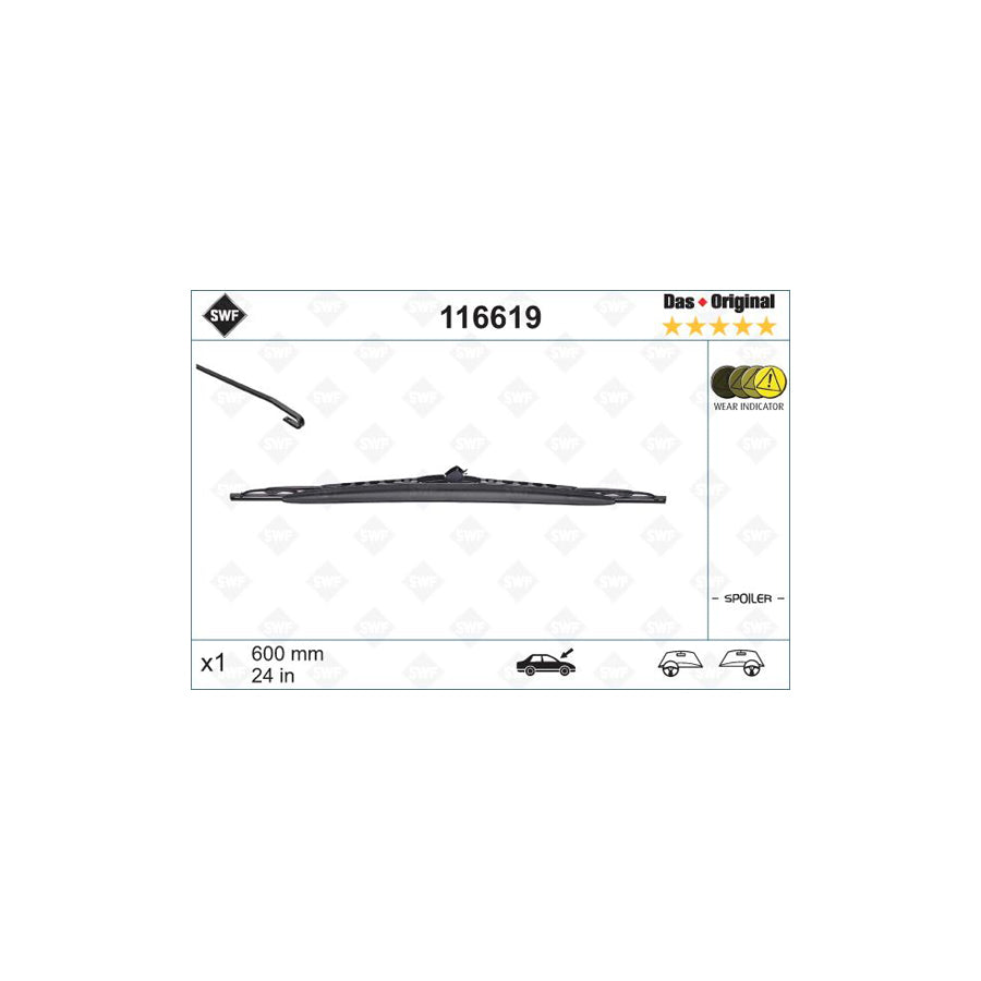Swf Original Spoiler 116619 Wiper Blade | Duco Car Parts UK Car Parts