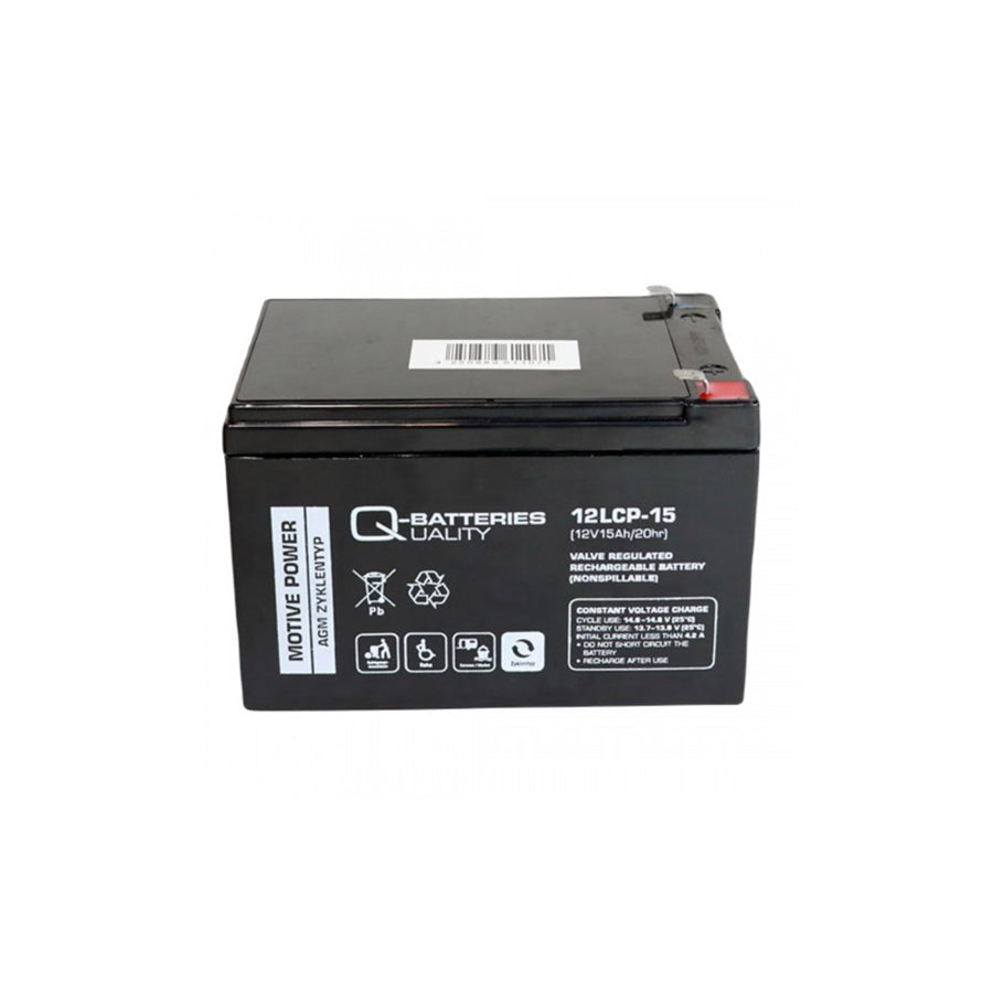 Q-Batteries 12LCP15 / 12V 15Ah lead acid battery Cycle type AGM Deep Cycle VRLA