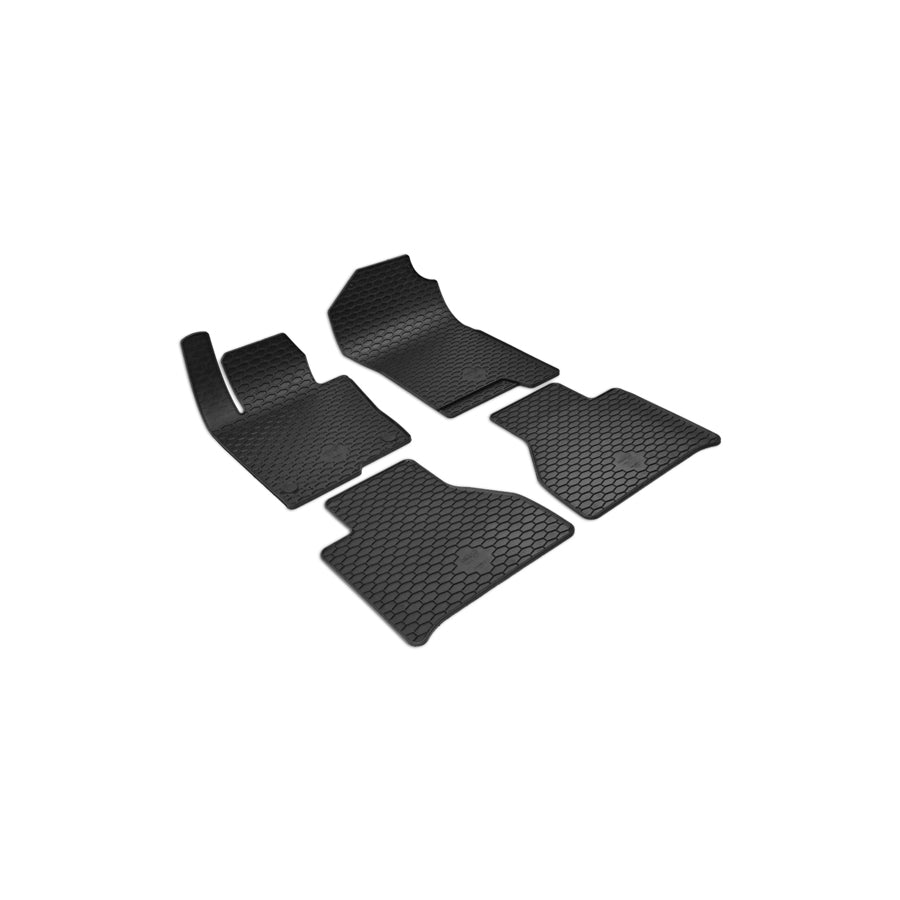 WALSER Tailored 50835 Floor mat set suitable for MERCEDES-BENZ X-Class (470) Elastomer, Front and Rear, Quantity: 4, Black