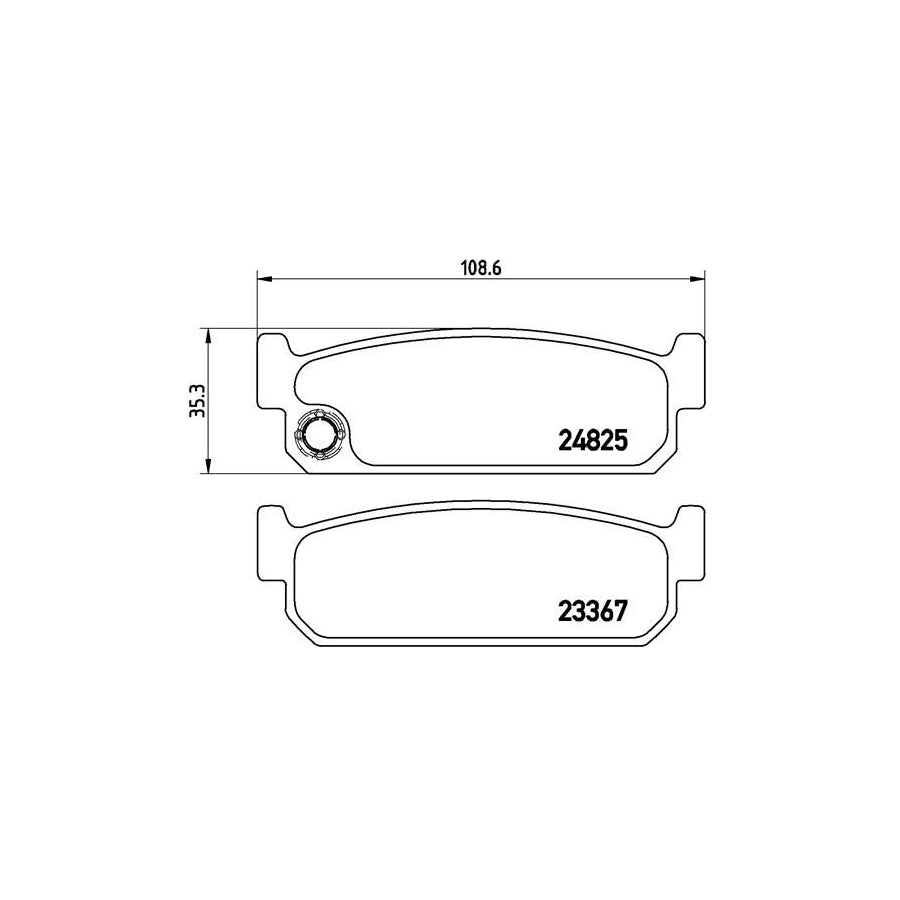 Brembo P 56 067 Brake Pad Set For Nissan Maxima Prepared For Wear Indicator
