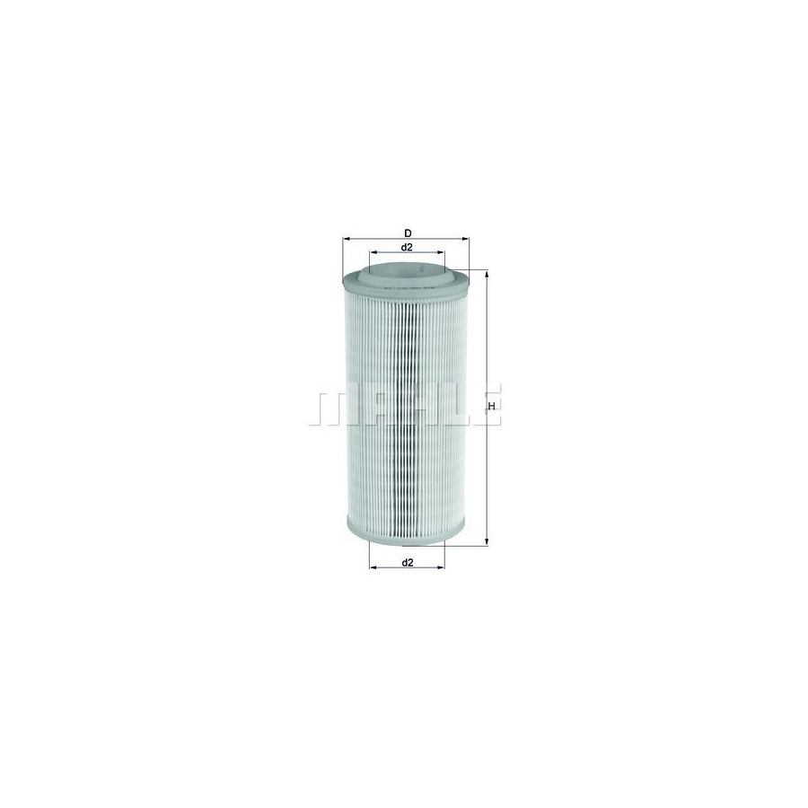 MAHLE ORIGINAL LX 1595 Air Filter for AUDI A2 (8Z0) Filter Insert