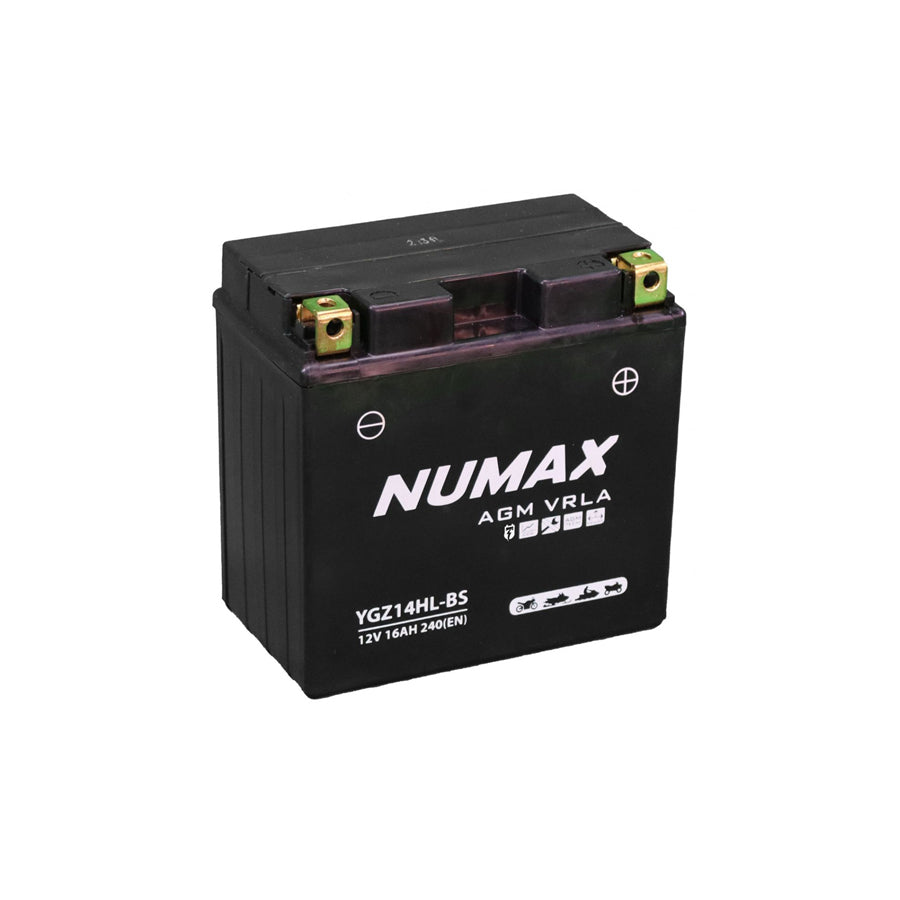 Numax YGZ14HLBS Motorcycle Battery 12V 14Ah YGZ14HL-BS