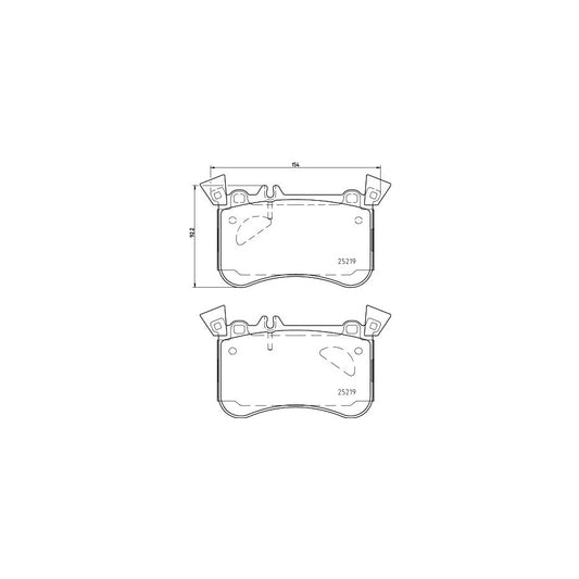 Hella 8DB 355 021 771 Brake Pad Set Prepared For Wear Indicator With Counterweights