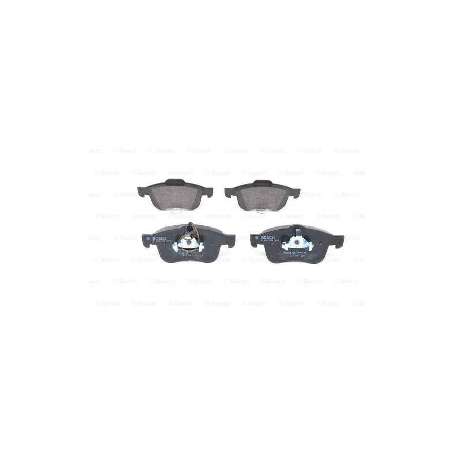 Bosch 0986494453 Brake Pad Set Incl Wear Warning Contact With Anti Squeak Plate With Mounting Manual BP1376
