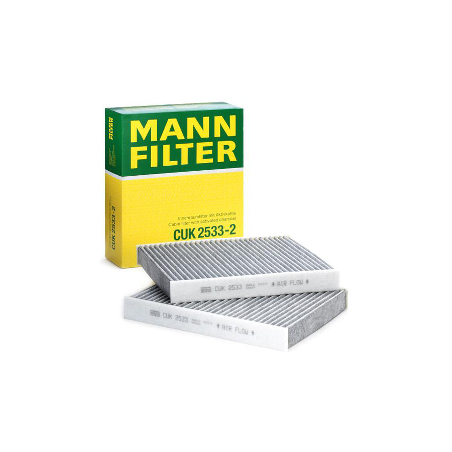 MANN-FILTER CUK 2533-2 Pollen filter Activated Carbon Filter