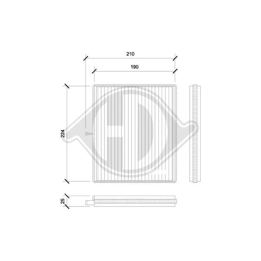 Diederichs Dci0841 Pollen Filter For Chevrolet Nubira Saloon | Duco Car Parts UK Car Parts