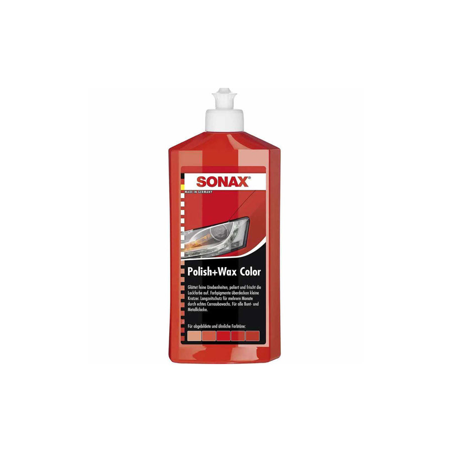 Sonax Polish + Wax COLOR Red 250ml | ML Performance Car Care