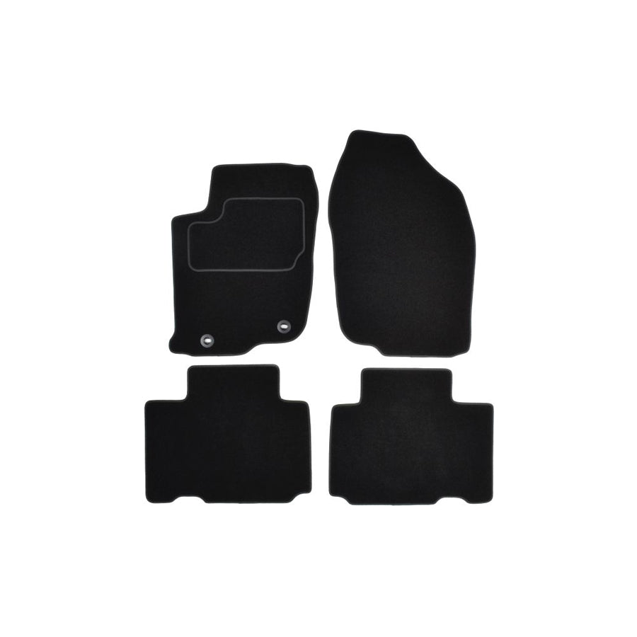 MAMMOOTH A041 TOY336 PRM 01 Floor mat set for TOYOTA RAV4 IV Off-Road (XA40) Textile, Front and Rear, Quantity: 4, Black