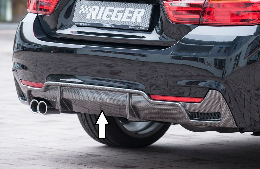 Rieger 00099265 BMW 4 Series F32 F33 F36 Rear Diffuser