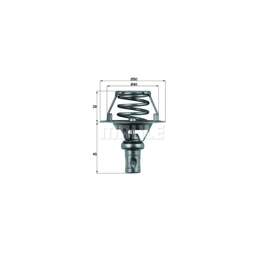 MAHLE ORIGINAL TX 66 91D Engine thermostat Opening Temperature: 91°C, with seal