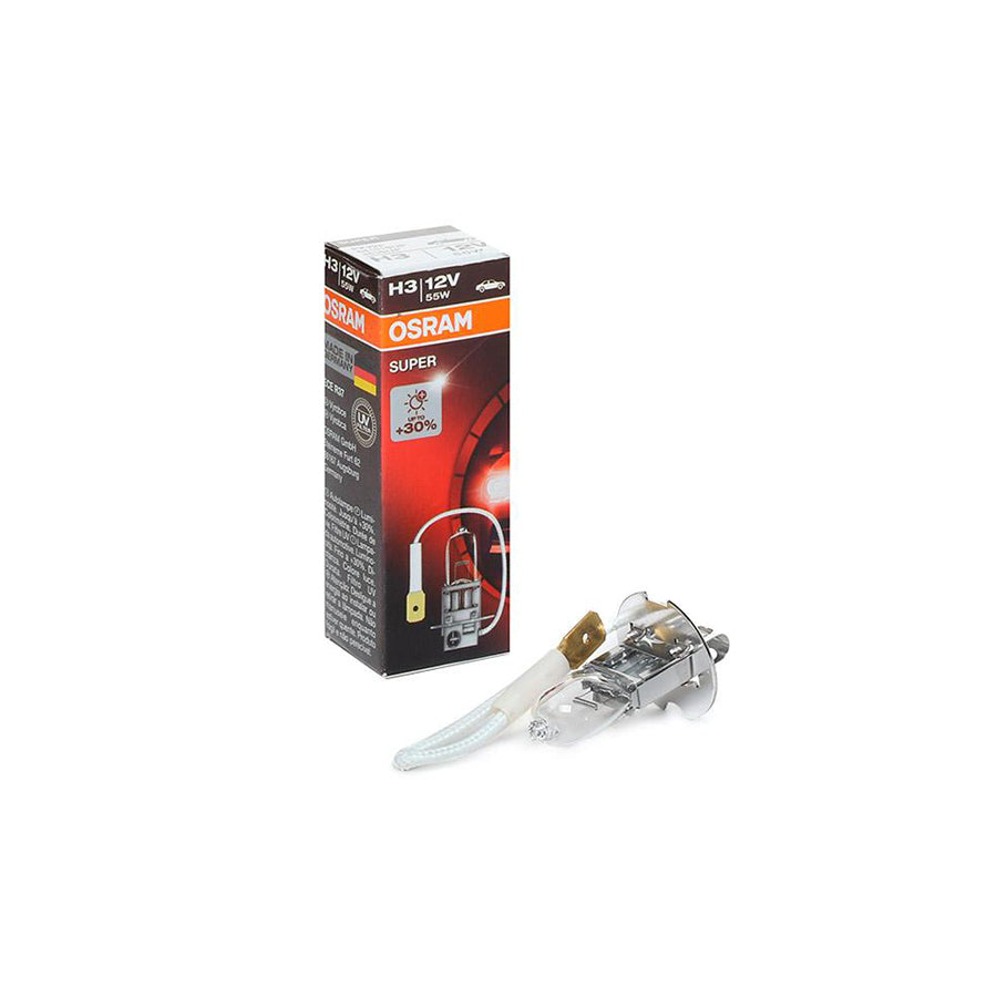 OSRAM SUPER 64151SUP Bulb, spotlight H3 12V 55W PK22s Halogen