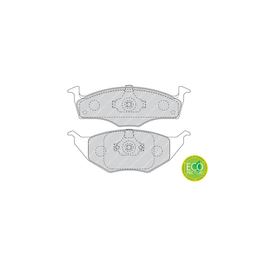 Ferodo Premier Eco Friction Fdb1517 Brake Pad Set For Vw Lupo Lupo 3L 6X1 6E1 Not Prepared For Wear Indicator With Piston Clip Without Accessories
