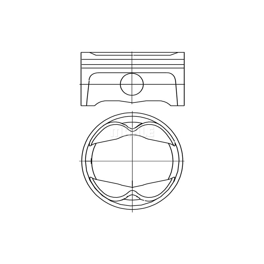 MAHLE ORIGINAL 503 PI 00101 000 Piston for PORSCHE 911 96,0 mm, without cooling duct