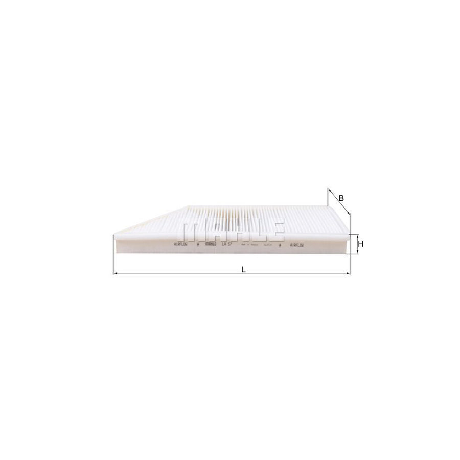 MAHLE ORIGINAL LA 57 Pollen filter Particulate Filter