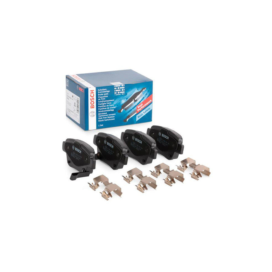 Bosch 0986424798 Brake Pad Set With Acoustic Wear Warning With Anti Squeak Plate With Mounting Manual BP939