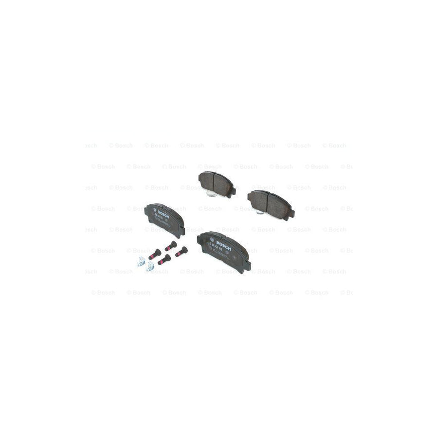 Bosch 0986424799 Brake Pad Set With Acoustic Wear Warning With Anti Squeak Plate With Bolts Screws With Mounting Manual BP940