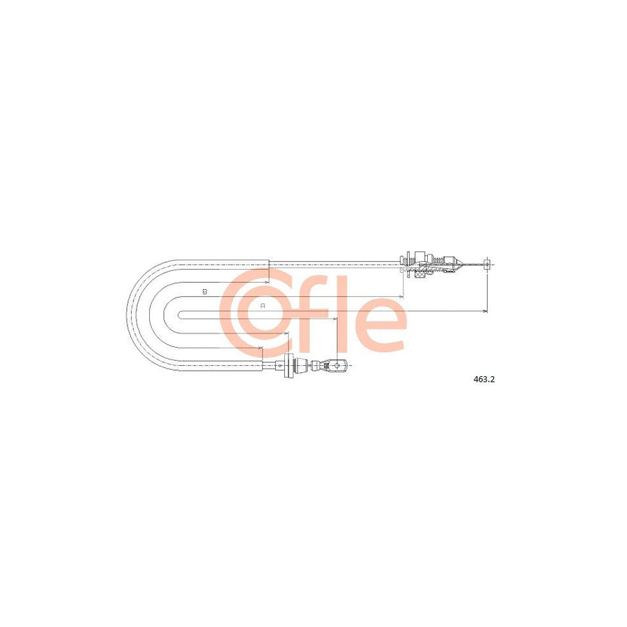 COFLE 463.2 Throttle Cable | Duco Car Parts UK Car Parts