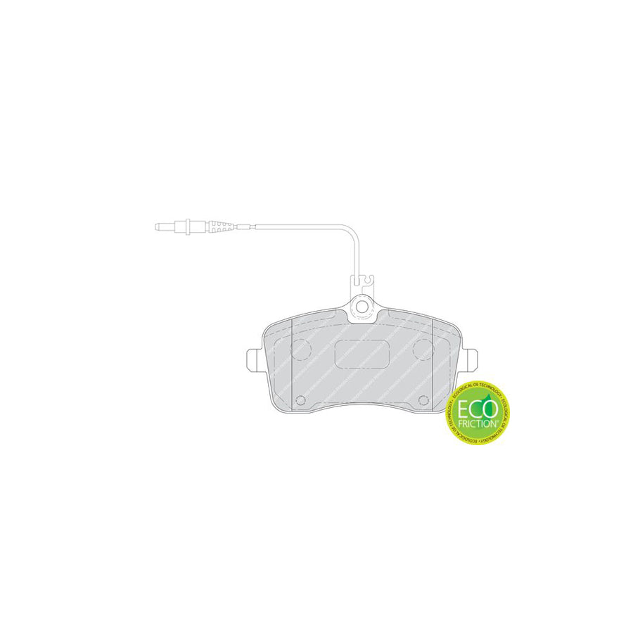 Ferodo Fdb4734 Brake Pad Set For Peugeot 407 Premier Eco Friction Incl Wear Warning Contact With Accessories