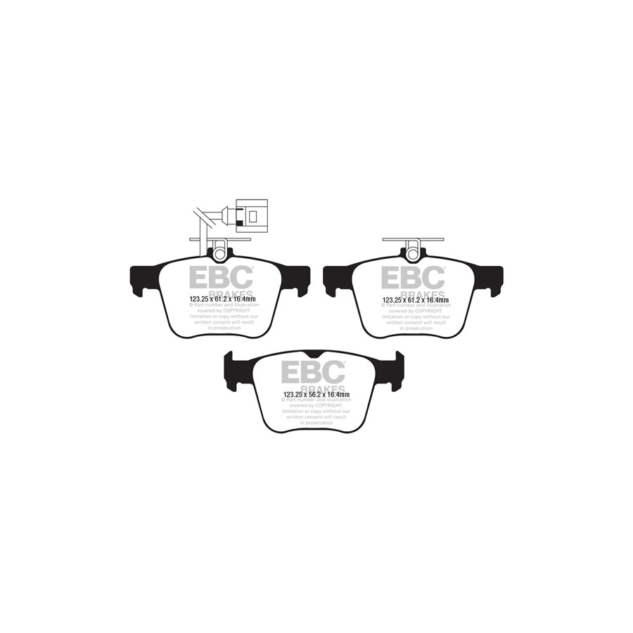 EBC Audi 8S 8U 8V Redstuff Sport Rear Brake Pads - ATE Caliper (RS3, RSQ3 & TTRS) (Pair)