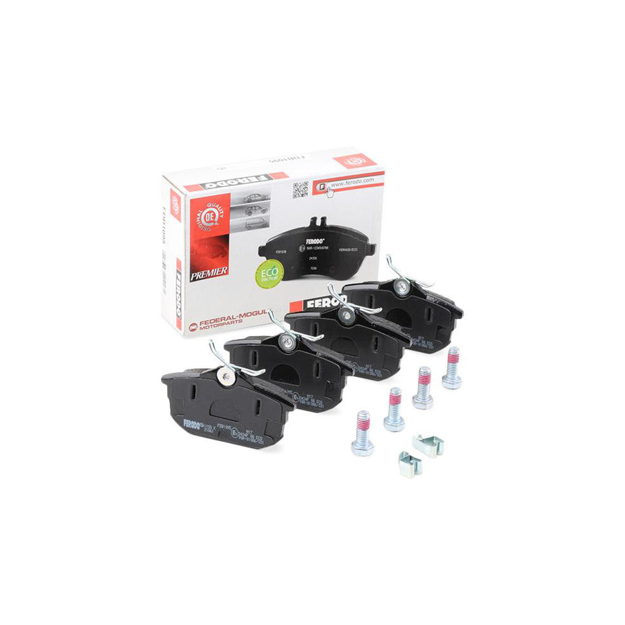 Ferodo Premier Eco Friction Fdb1095 Brake Pad Set With Acoustic Wear Warning With Accessories