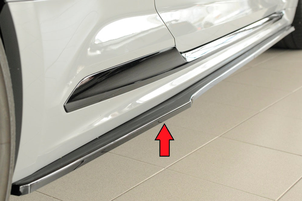Rieger 00088208 Audi B9 F5 RS5 Right Side Skirt Splitter - Glossy Black