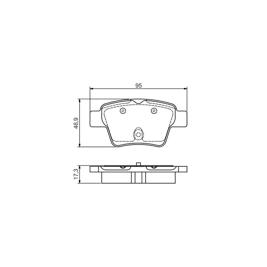 Bosch 0986495092 Brake Pad Set With Mounting Manual BP1543