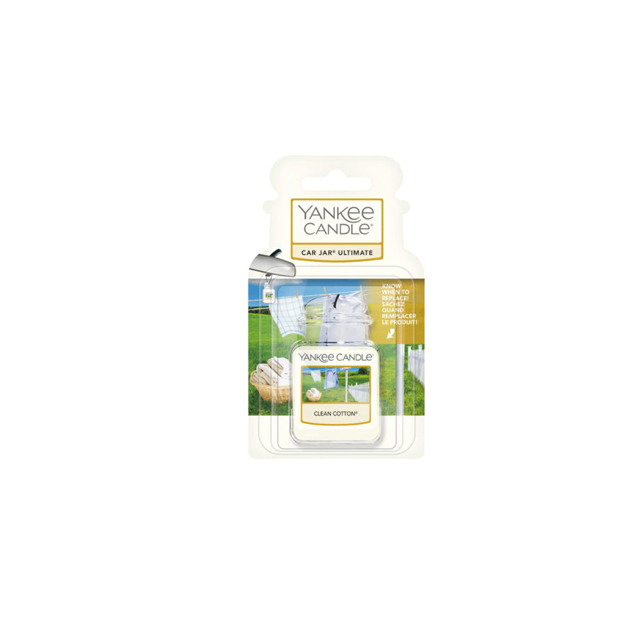 Yankee Candle Car Jar Ultimate Air Freshener - Clean Cotton