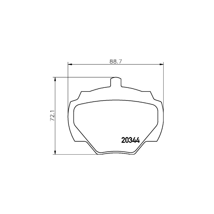 Hella 8DB 355 005 791 Brake Pad Set Not Prepared For Wear Indicator