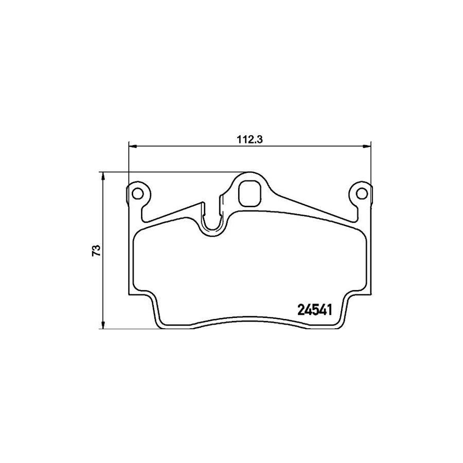 Hella 8DB 355 013 311 Brake Pad Set Prepared For Wear Indicator