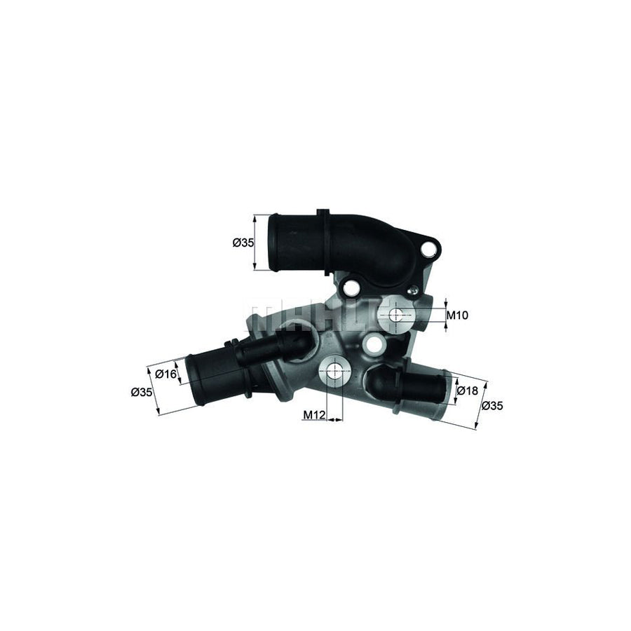 MAHLE ORIGINAL TI 121 80D Engine thermostat for FIAT Punto I Hatchback (176) Opening Temperature: 80°C, with seal