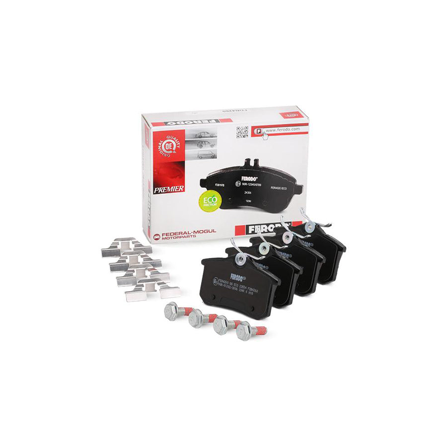 Ferodo Premier Eco Friction Fdb4260 Brake Pad Set Not Prepared For Wear Indicator With Accessories