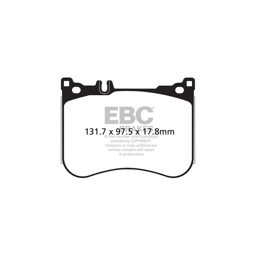 EBC Mercedes-Benz W/X222 A/C217 R231 Redstuff Sport Front Brake Pads - Brembo Caliper (Inc. S500, S560, SL500 & SL400) (Pair)