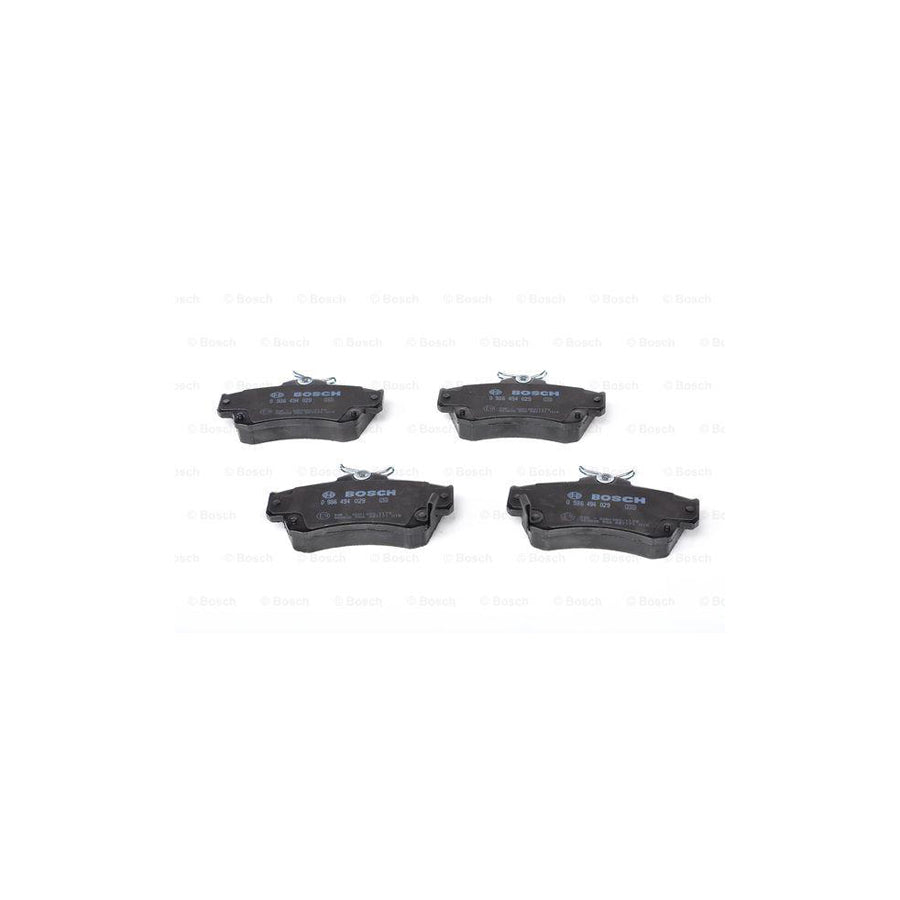 Bosch 0986494029 Brake Pad Set With Acoustic Wear Warning With Anti Squeak Plate With Mounting Manual BP332