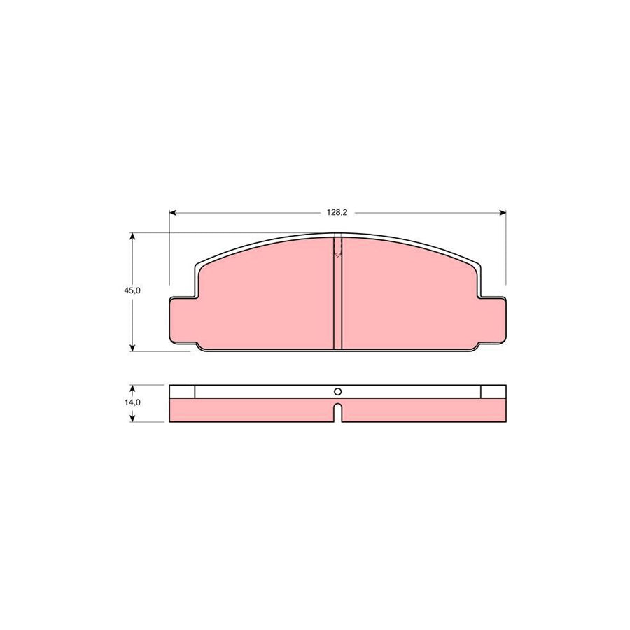 TRW Gdb176 Brake Pad Set For Mazda Rx 7 I Sa Not Prepared For Wear Indicator